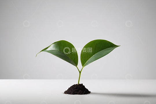 盆栽绿植幼苗特写