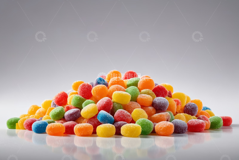 高清大图下载【趣麦麦图】多彩糖果堆特写