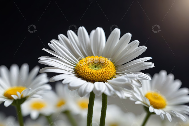 高清大图下载【趣麦麦图】白色雏菊特写