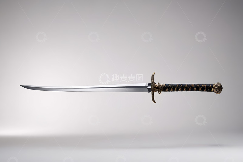 高清大图下载【趣麦麦图】金属宝剑特写