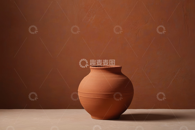 高清大图下载【趣麦麦图】陶制花瓶静物展示