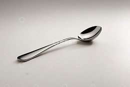 银色金属勺子特写