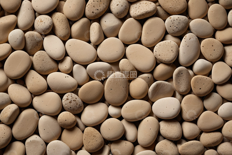 高清大图下载【趣麦麦图】米色鹅卵石特写素材