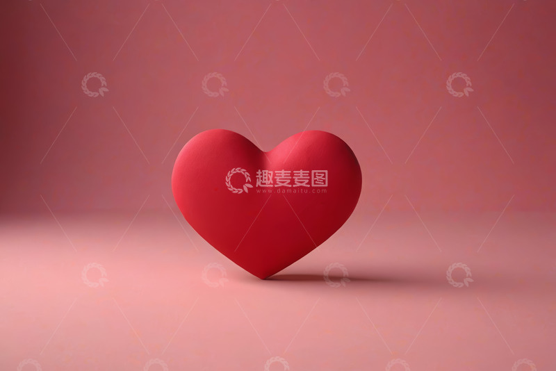 高清大图下载【趣麦麦图】红色爱心静物背景图