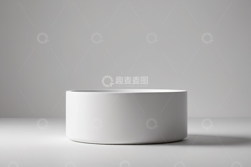 高清大图下载【趣麦麦图】白色圆形展示台场景