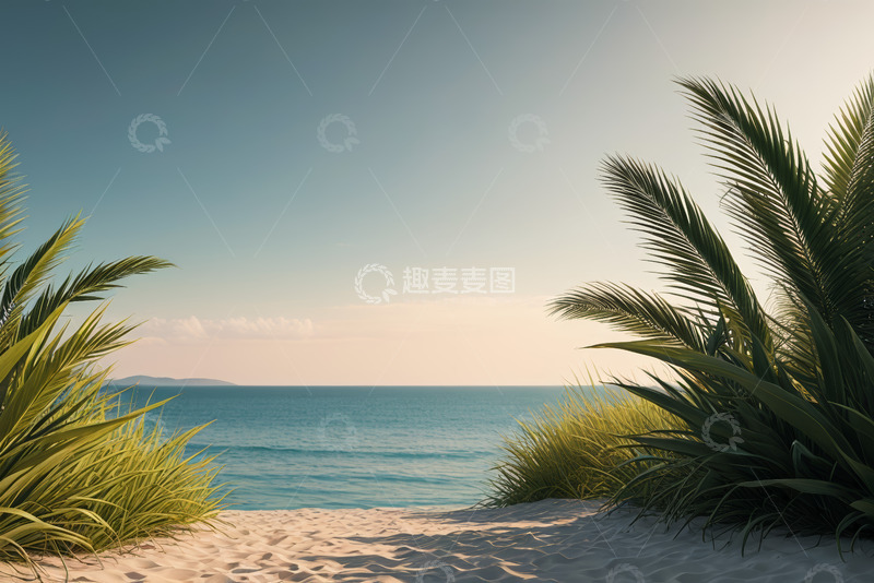 高清大图下载【趣麦麦图】海滩自然风光