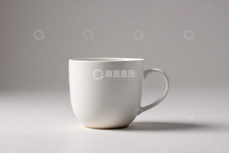 高清大图下载【趣麦麦图】白色马克杯静物特写