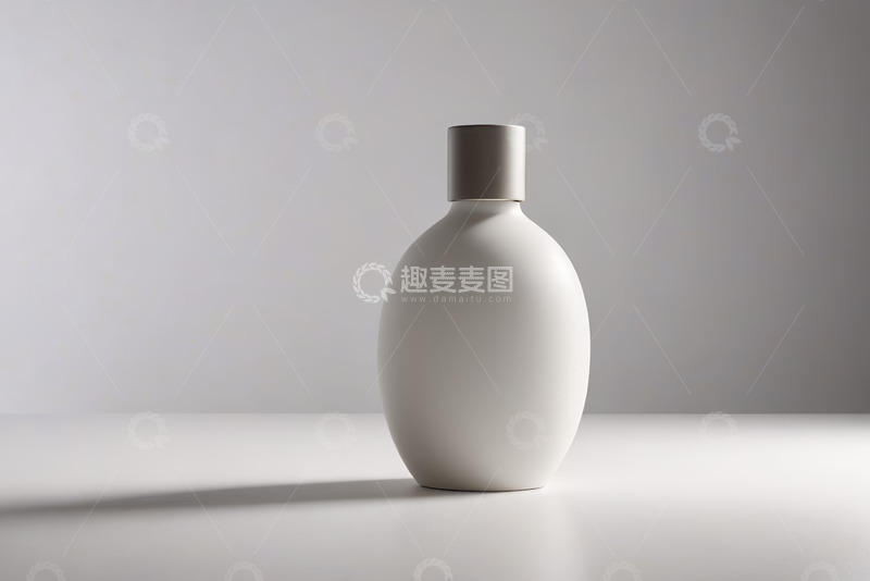 高清大图下载【趣麦麦图】白色化妆品瓶子特写