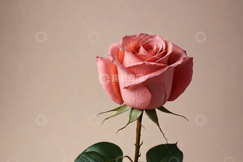 高清大图下载【趣麦麦图】粉色玫瑰特写