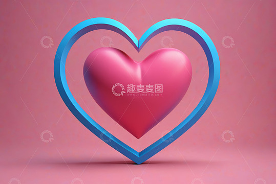 双心形图案背景素材