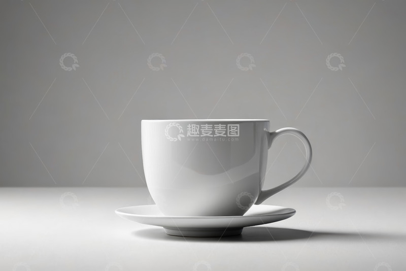 高清大图下载【趣麦麦图】白色马克杯静物素材