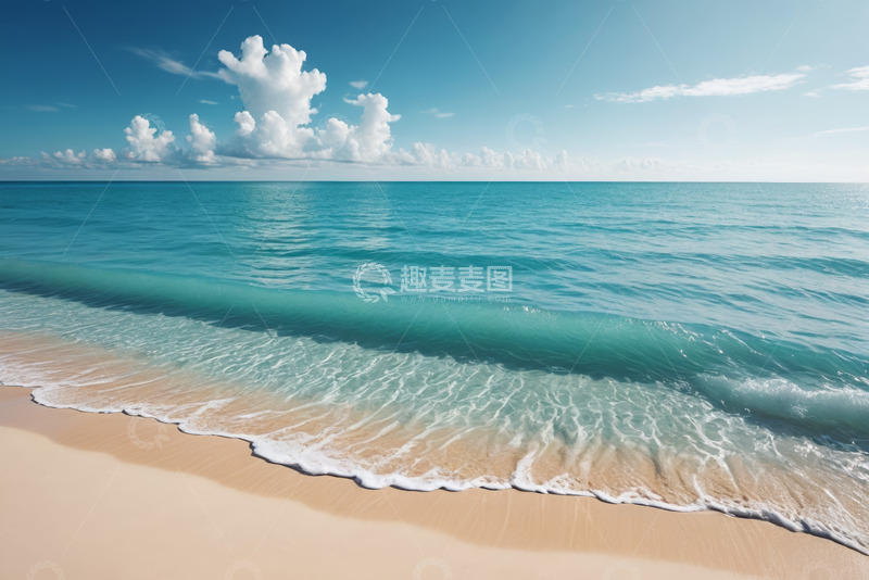 高清大图下载【趣麦麦图】海边沙滩海浪自然景观