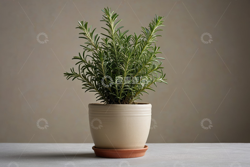 高清大图下载【趣麦麦图】盆栽迷迭香特写