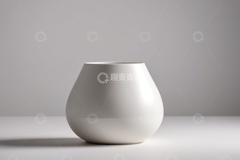 高清大图下载【趣麦麦图】白色简约花瓶特写