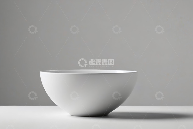 高清大图下载【趣麦麦图】白色空碗静物特写