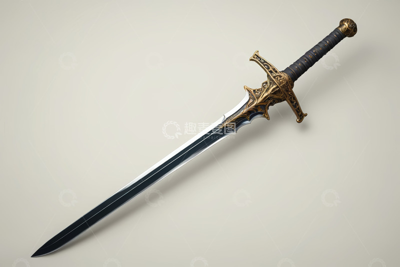 高清大图下载【趣麦麦图】精美装饰剑特写