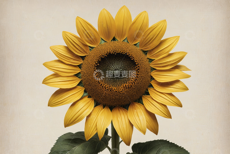 高清大图下载【趣麦麦图】特写向日葵花卉素材