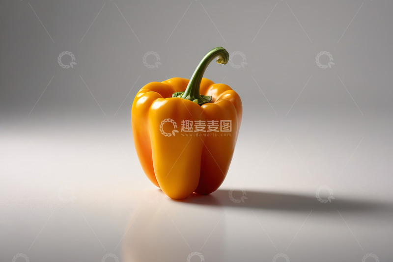 高清大图下载【趣麦麦图】橙色甜椒静物特写