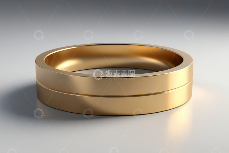 高清大图下载【趣麦麦图】金色戒指电商产品素材