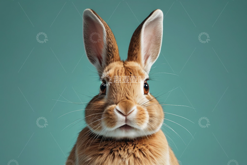 高清大图下载【趣麦麦图】特写棕色兔子宠物照片