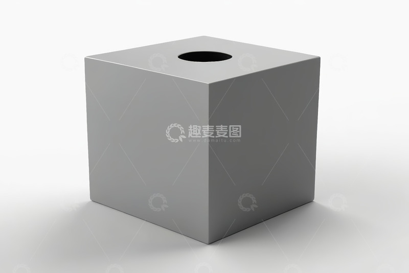 高清大图下载【趣麦麦图】白色立方体设计素材
