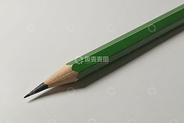 绿色铅笔特写