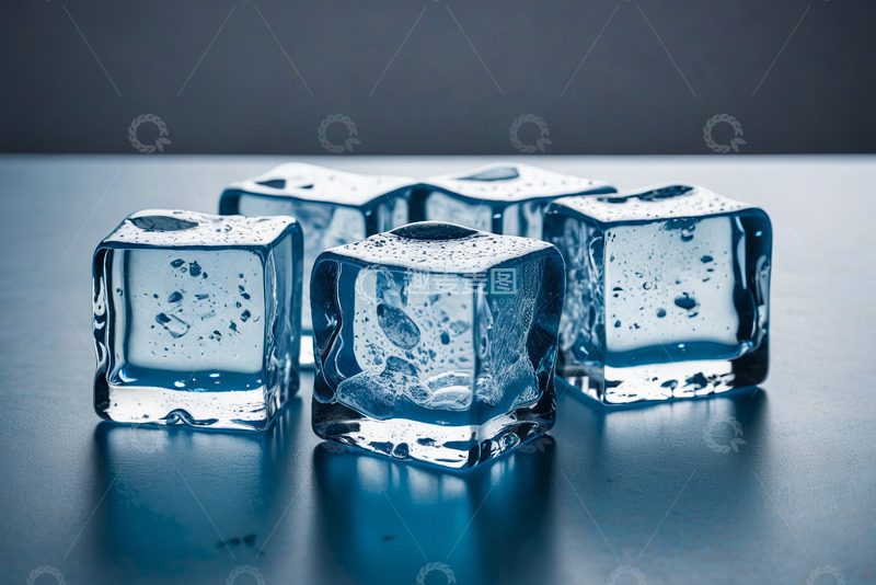 高清大图下载【趣麦麦图】透明冰块特写