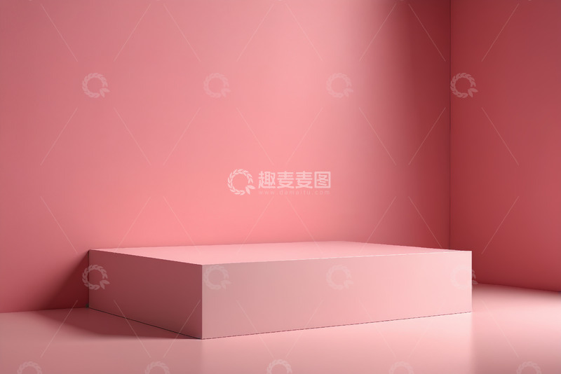 高清大图下载【趣麦麦图】粉色背景展示台