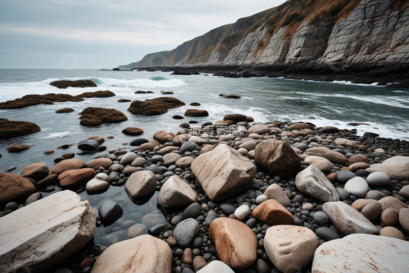 高清大图下载【趣麦麦图】海边礁石与海岸风景