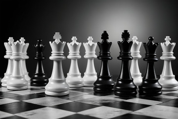 国际象棋棋子特写