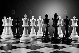 国际象棋棋子特写