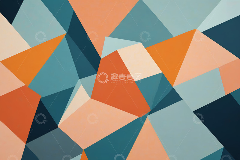 高清大图下载【趣麦麦图】几何多边形抽象背景素材