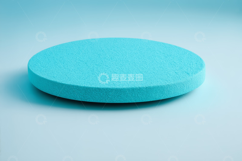 高清大图下载【趣麦麦图】蓝色圆形海绵特写