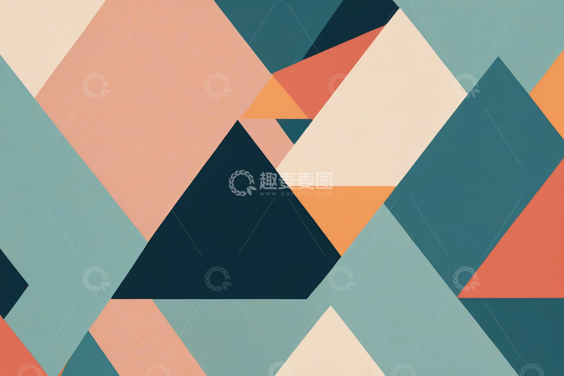 高清大图下载【趣麦麦图】几何图形拼接抽象背景