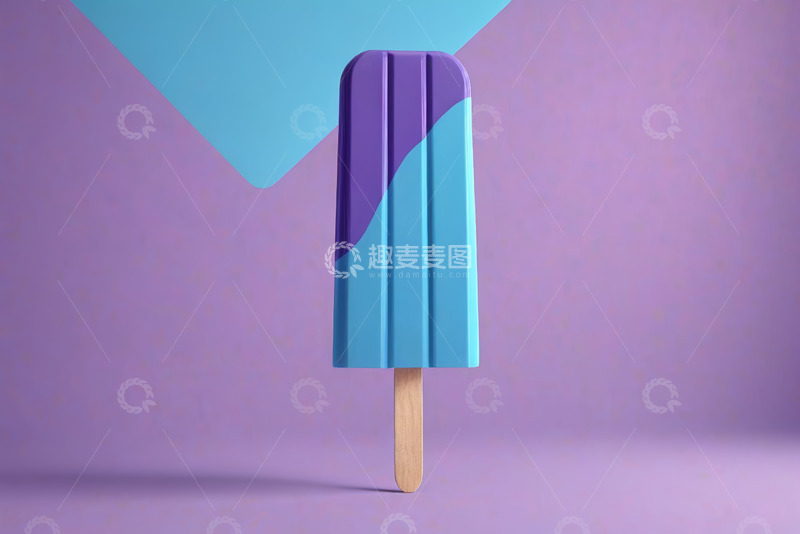 高清大图下载【趣麦麦图】双色冰棍特写