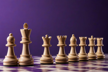 国际象棋棋子特写