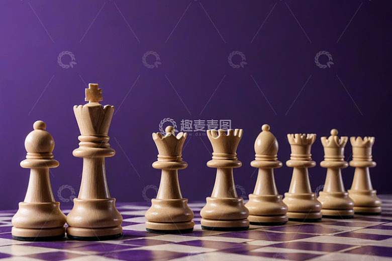 国际象棋棋子特写