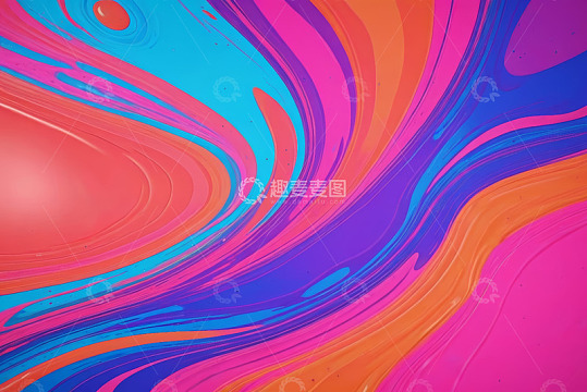 多彩抽象流体背景图案