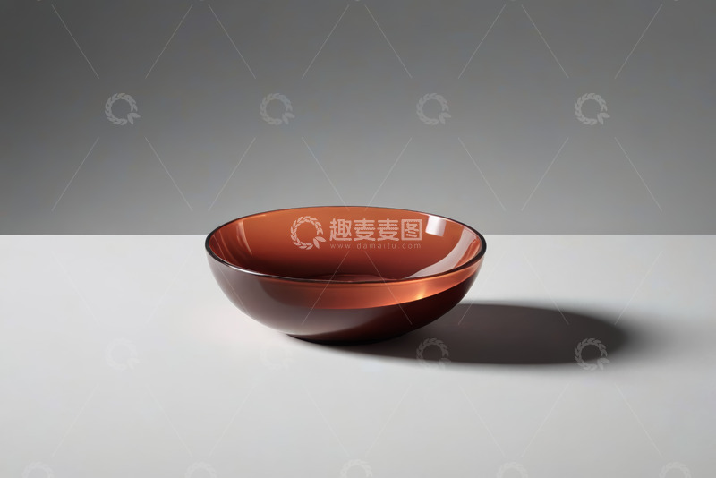 高清大图下载【趣麦麦图】棕红色碗静物特写
