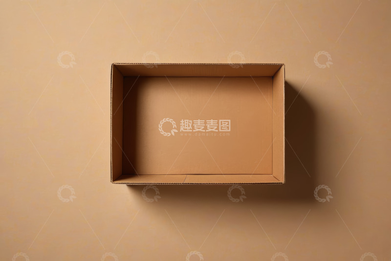 高清大图下载【趣麦麦图】空纸箱俯拍展示素材