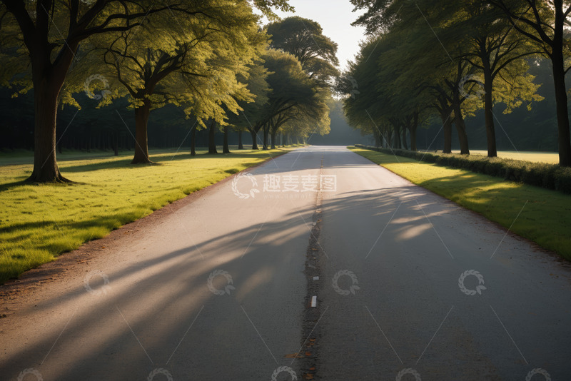 高清大图下载【趣麦麦图】林荫道路自然风光
