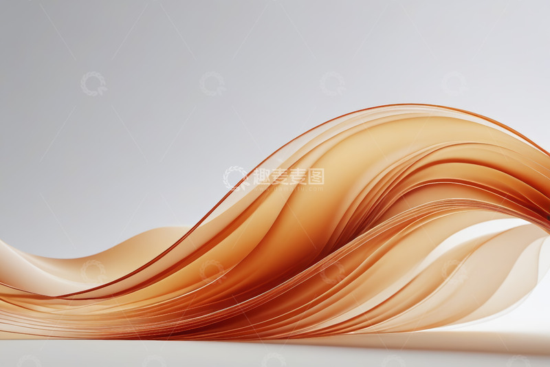高清大图下载【趣麦麦图】抽象流动曲线背景素材