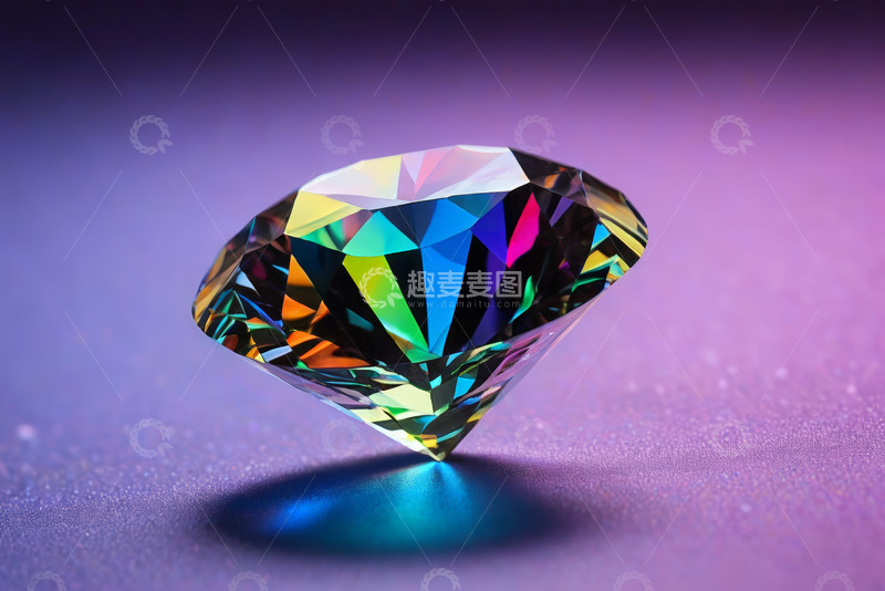 高清大图下载【趣麦麦图】彩色钻石特写素材