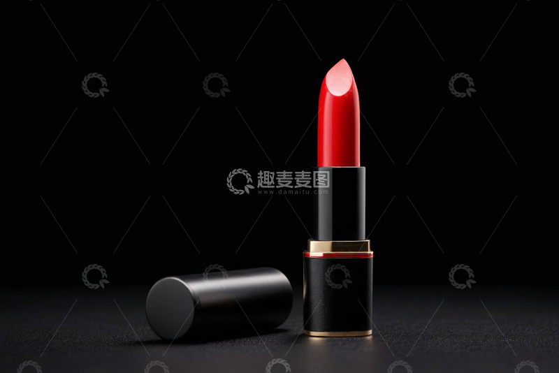 高清大图下载【趣麦麦图】红色口红特写
