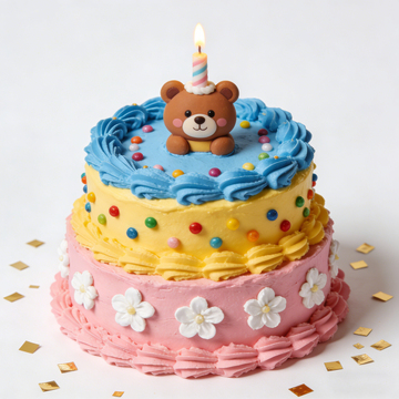 糖果生日蛋糕
