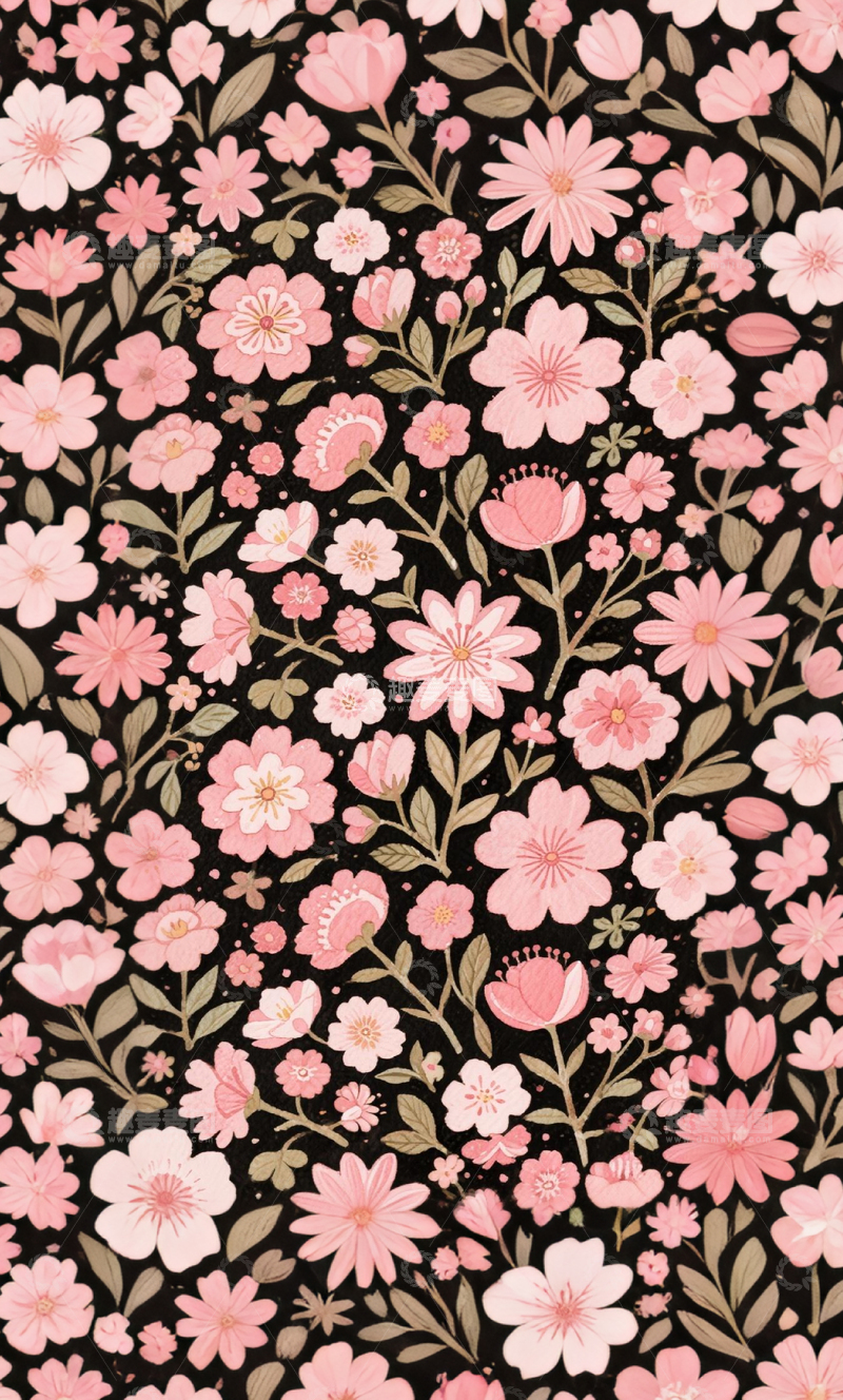高清大图下载【趣麦麦图】粉色花朵壁纸