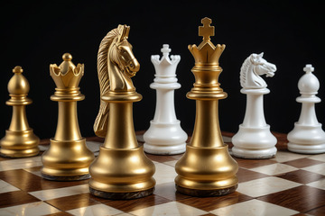 国际象棋棋子特写