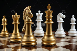 国际象棋棋子特写
