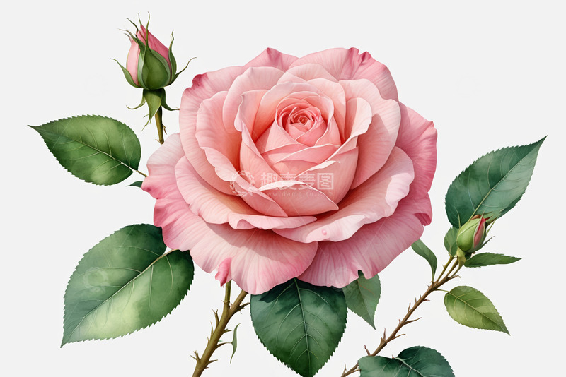 高清大图下载【趣麦麦图】粉色玫瑰花特写