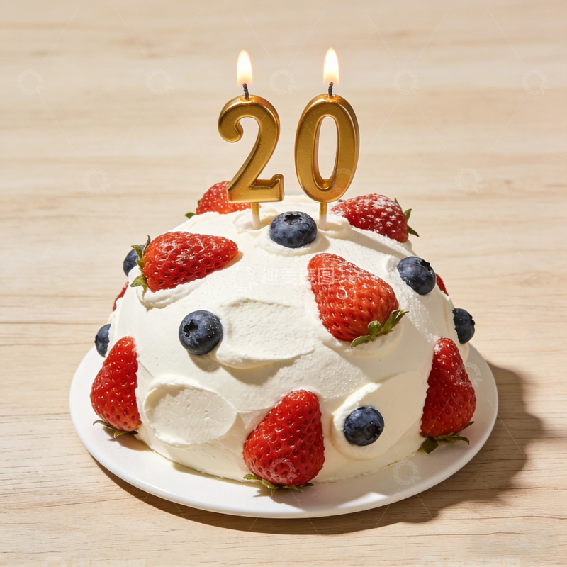 高清大图下载【趣麦麦图】20岁生日蛋糕